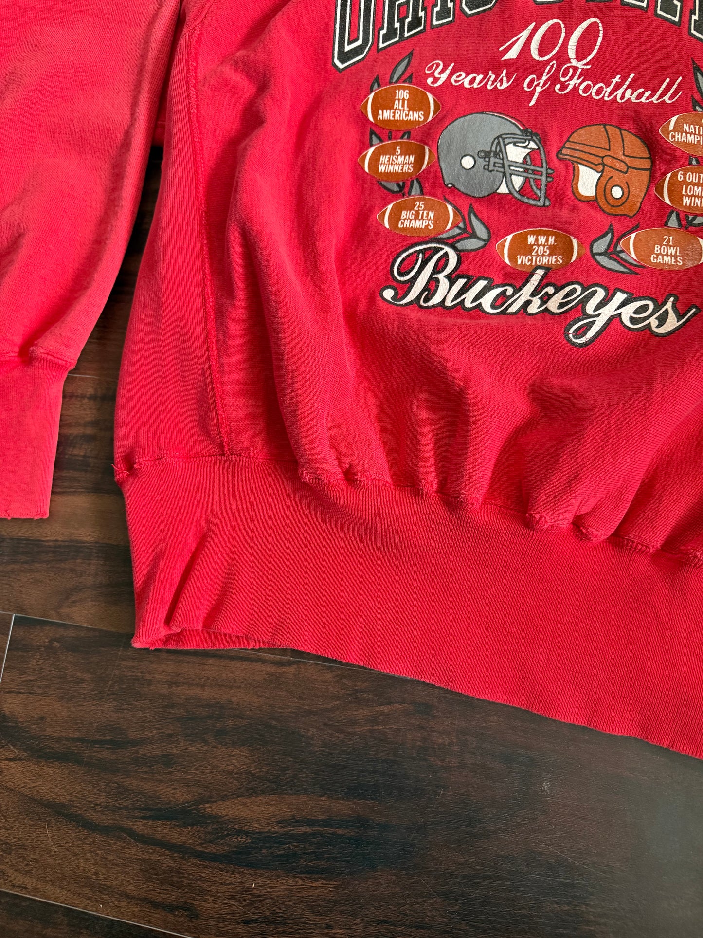 Vintage Champion Reverse Weave Ohio State Buckeyes 100 Years Crewneck Sweatshirt- M