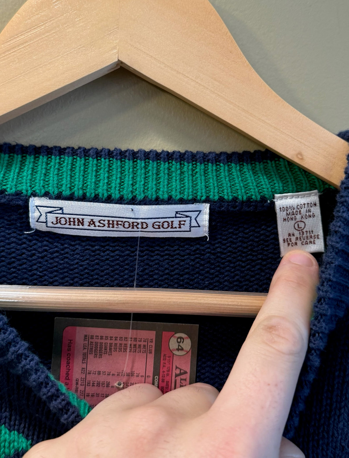 Vintage John Ashford Golf Landscape Sweater - L