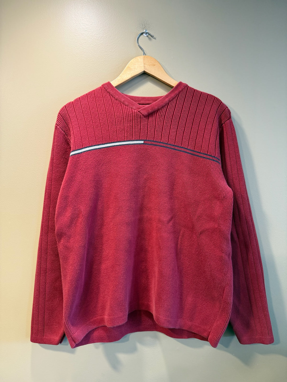 Vintage Tommy Hilfiger V-Neck Sweater - S