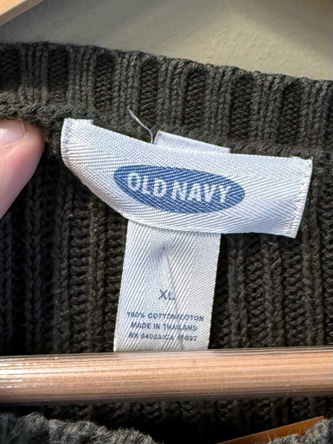 Vintage Old Navy Green Striped Sweater - XL