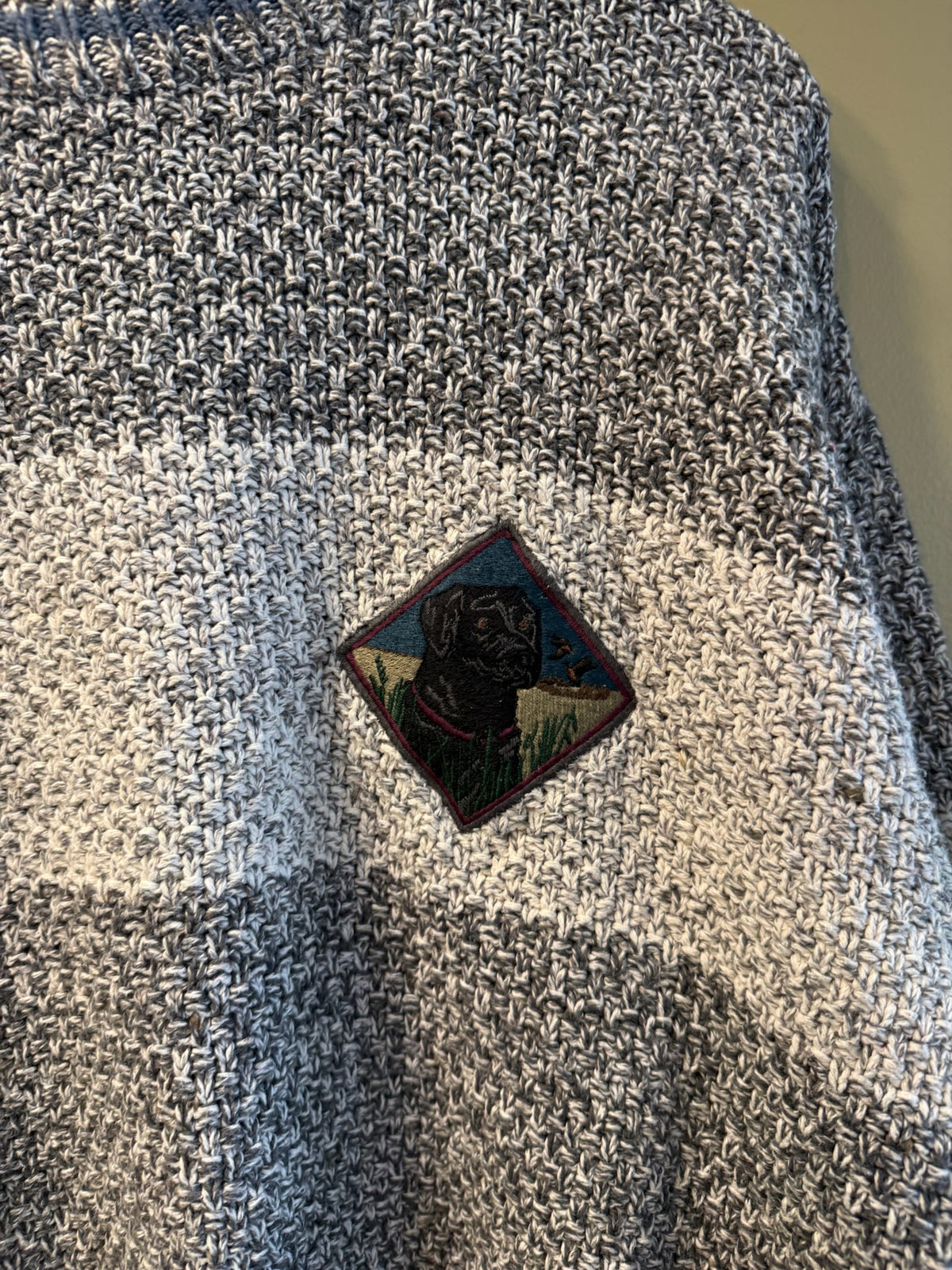 Vintage St. John’s Bay Black Lab Dog Sweater - L