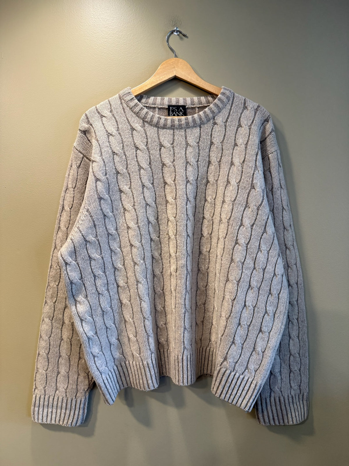 Vintage Jos. A. Bank Tan Sweater - XL