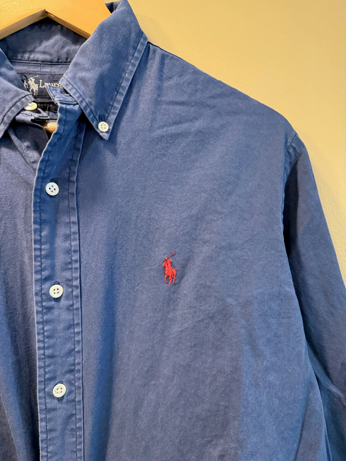 Vintage Polo Ralph Lauren Blue Button Up Shirt - M