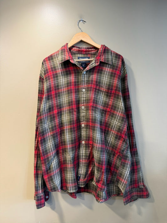 Vintage Abercrombie & Fitch Plaid Button Up Flannel - XL