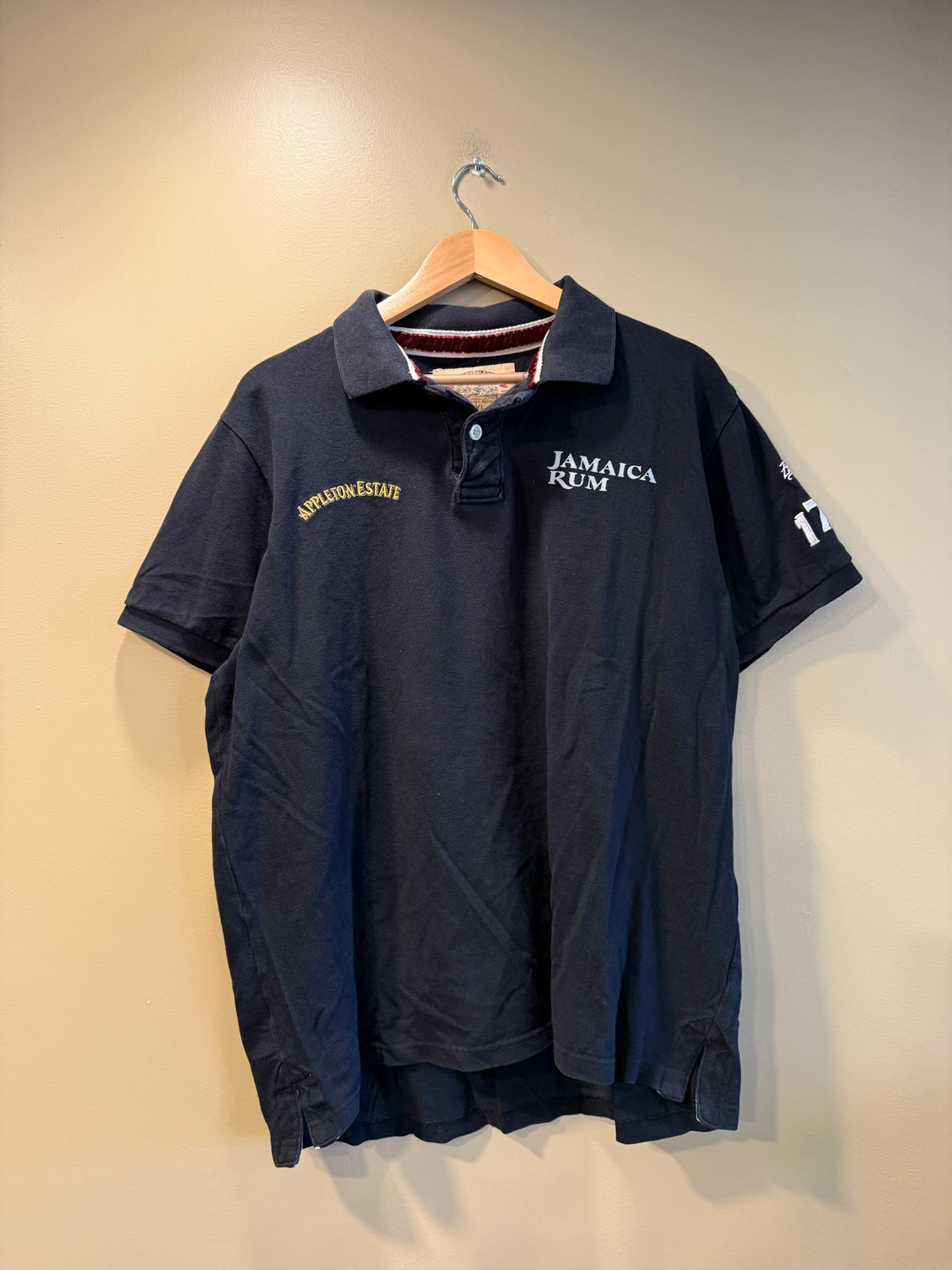 Vintage Appleton Estate Jamaica Rum Polo T-Shirt - XXL