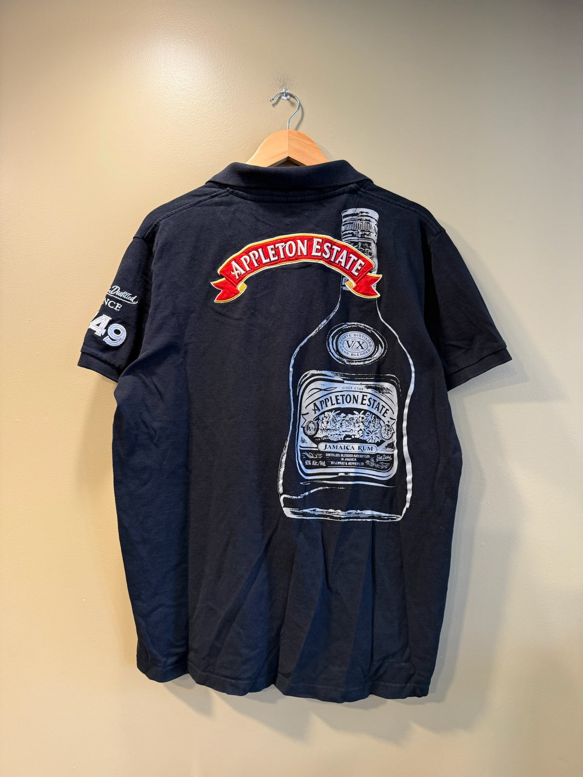 Vintage Appleton Estate Jamaica Rum Polo T-Shirt - XXL