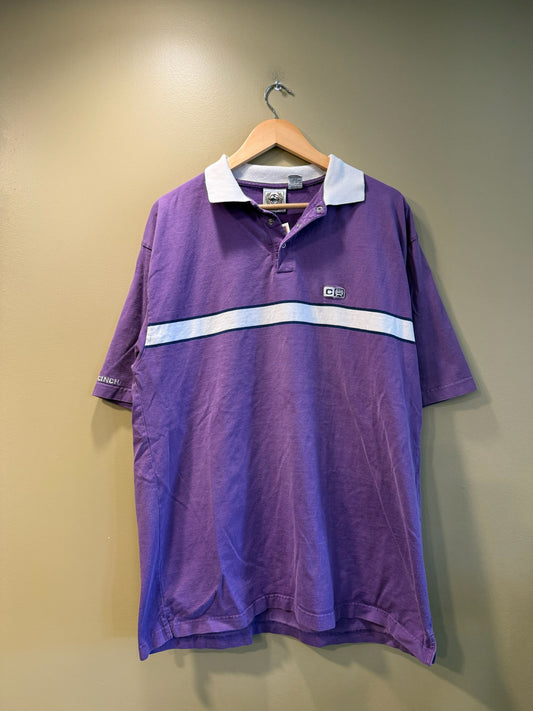Vintage Cinch Purple Polo T-Shirt - L