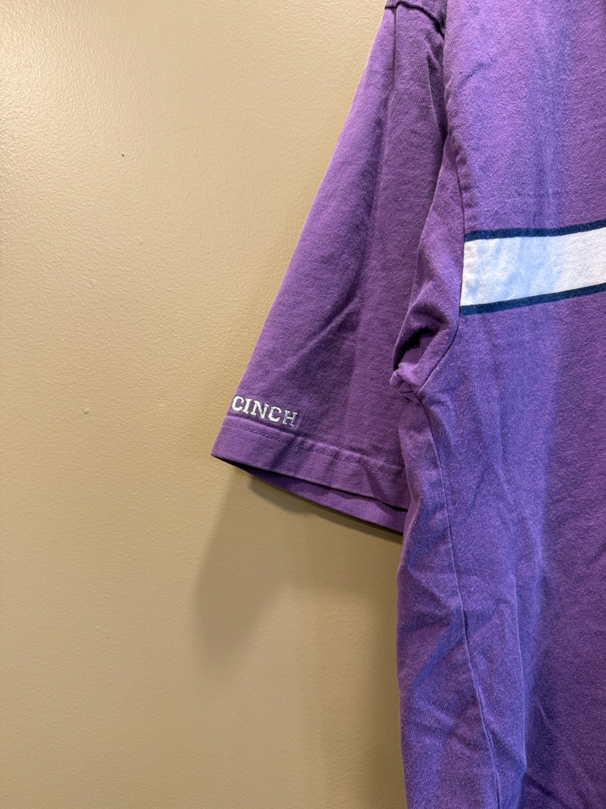 Vintage Cinch Purple Polo T-Shirt - L