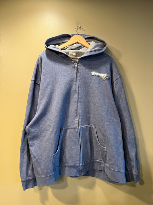 Vintage Disney Grumpy Zip Hoodie Sweatshirt - XXL