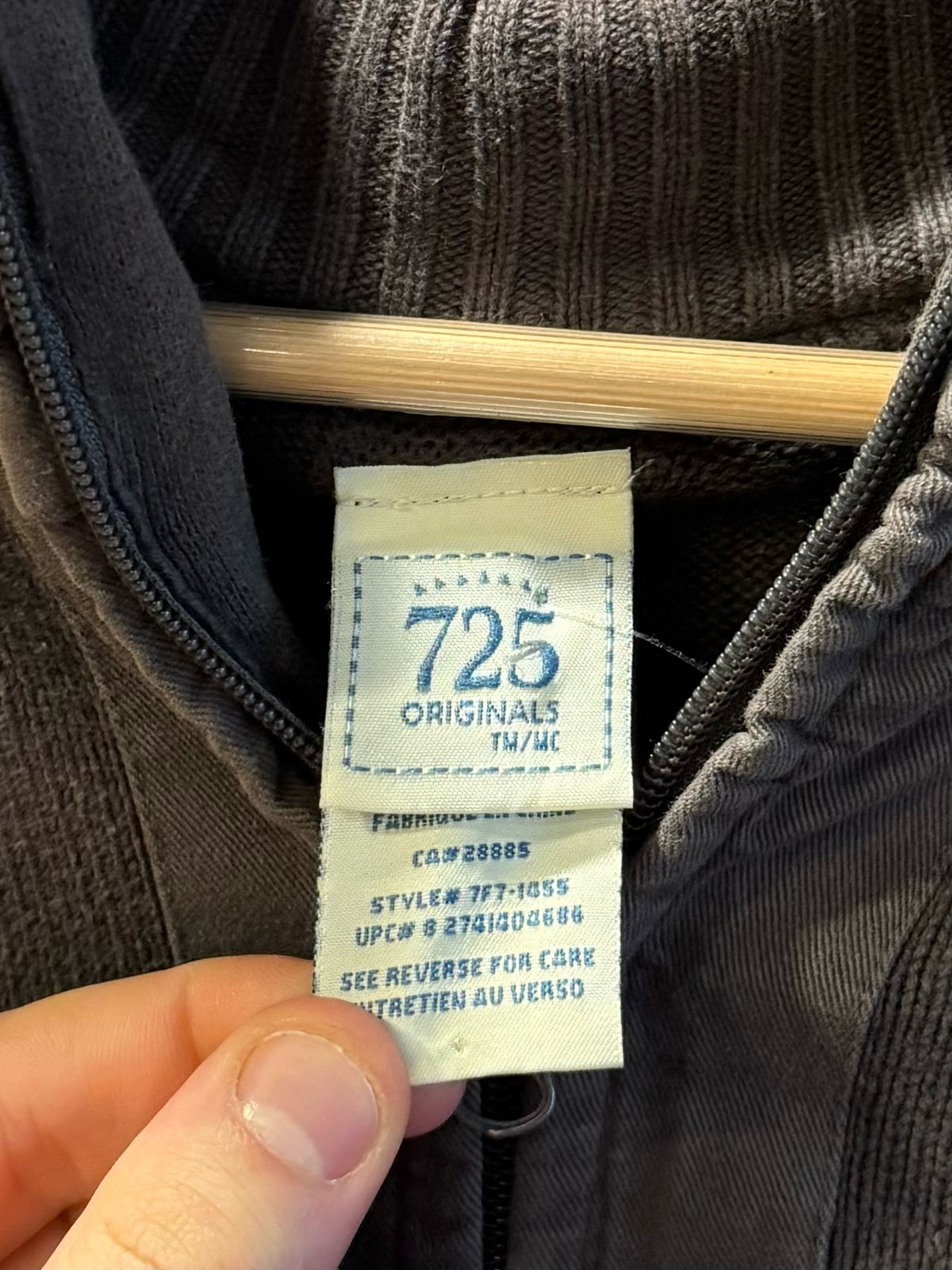 Vintage 725 Originals Sweater Zip Jacket Sweatshirt - M