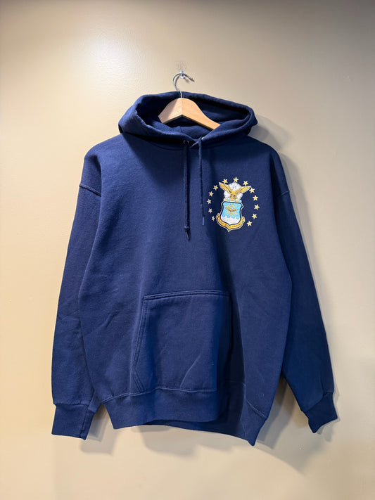Vintage US Air Force Jostens Hoodie Sweatshirt - M