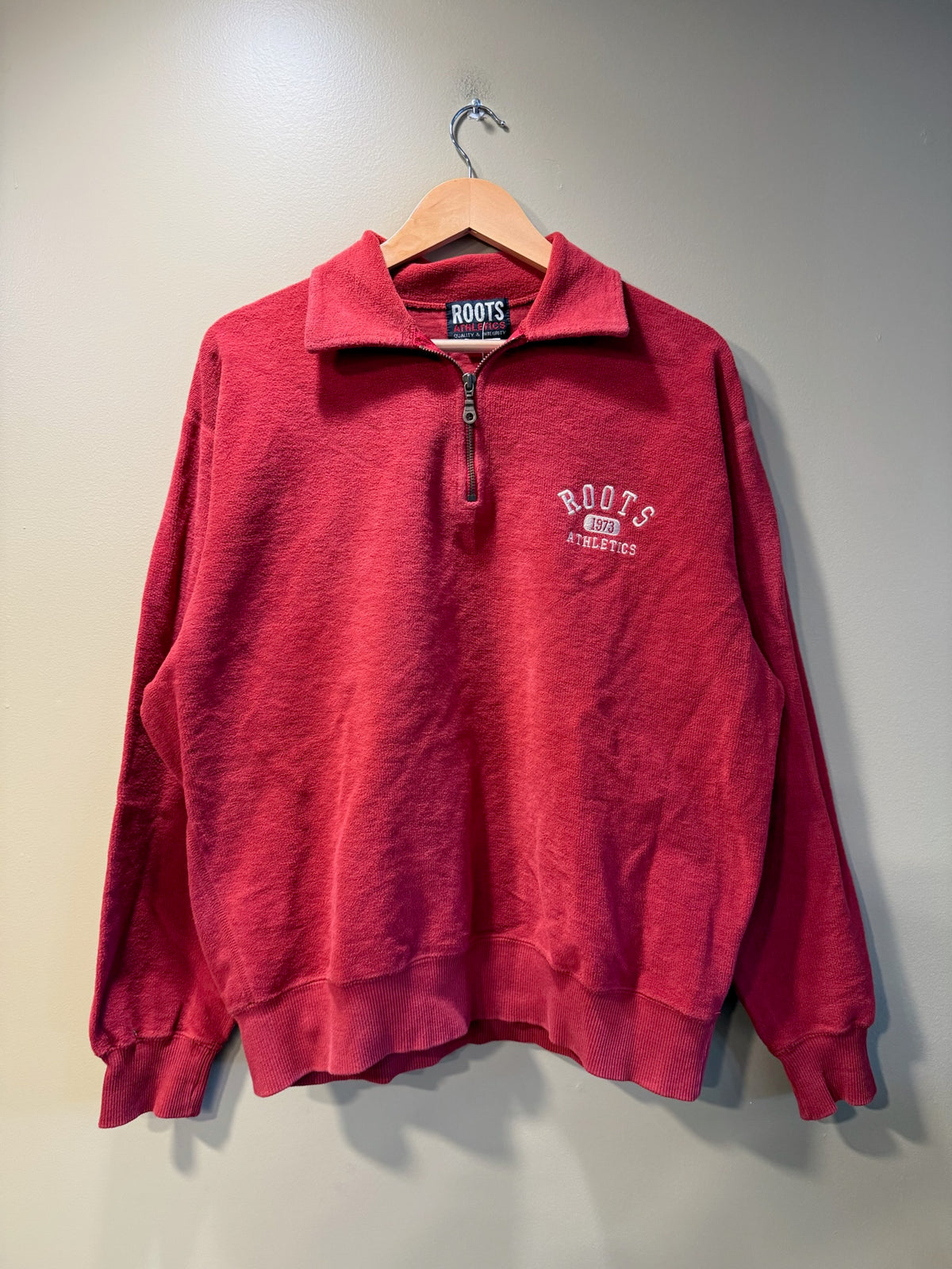 Vintage Roots Athletics Quarter Zip Sweatshirt - XL