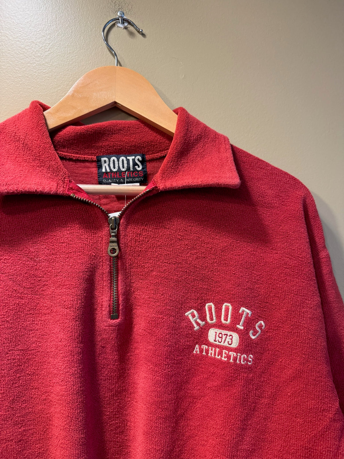 Vintage Roots Athletics Quarter Zip Sweatshirt - XL