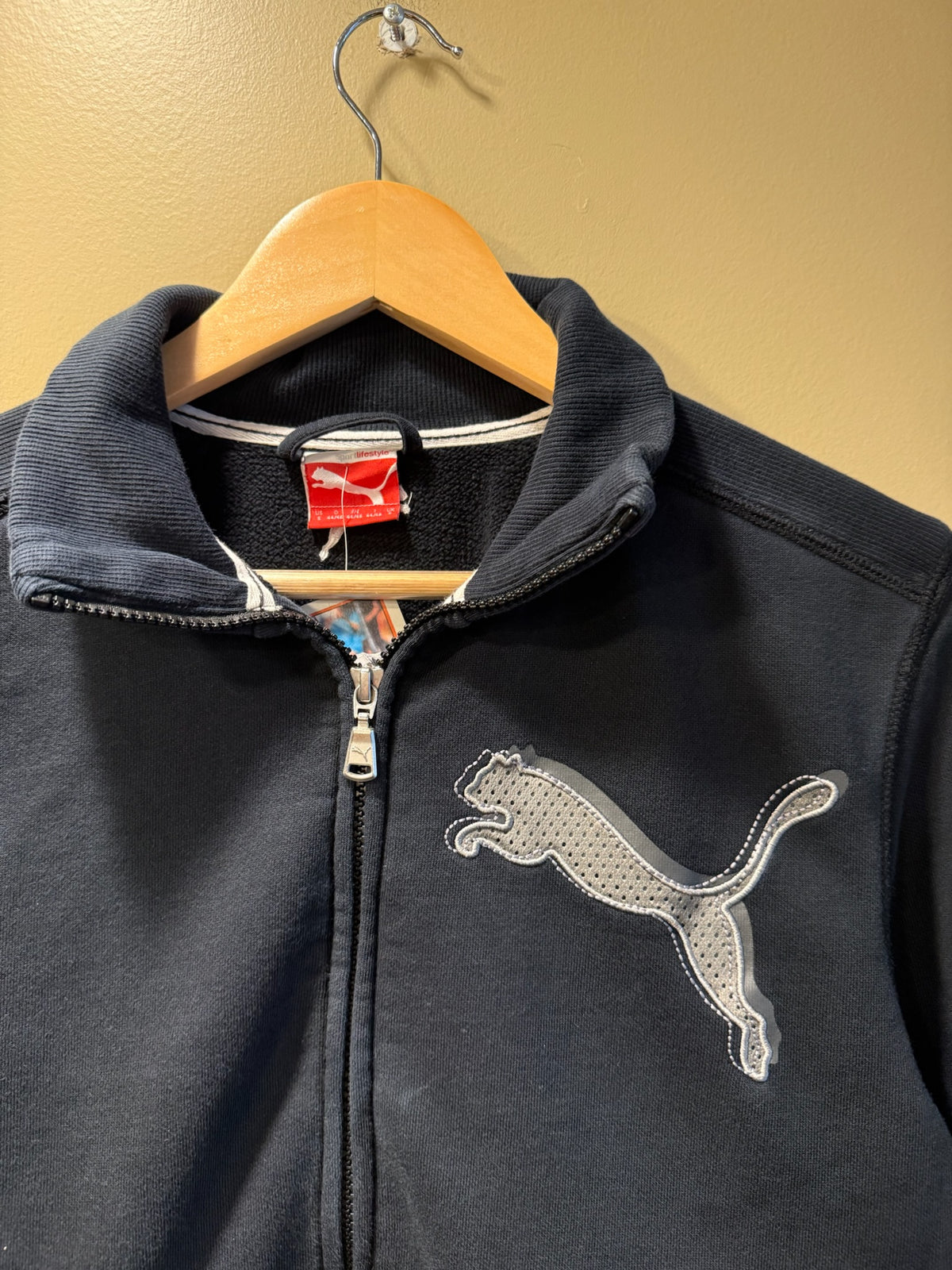 Vintage Puma Logo Zip Sweatshirt Jacket - S
