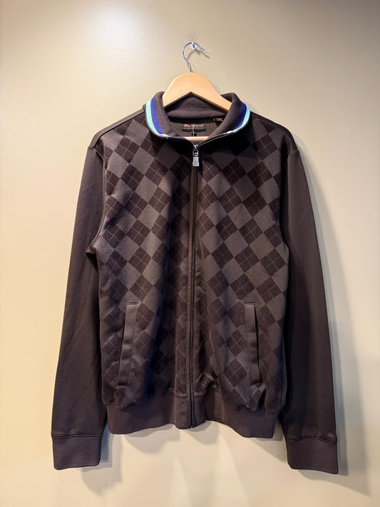 Vintage Ben Sherman Argyle Checkered Zip Jacket - XL