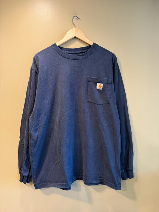 Vintage Carhartt Long Sleeve Pocket Tee T-Shirt - L