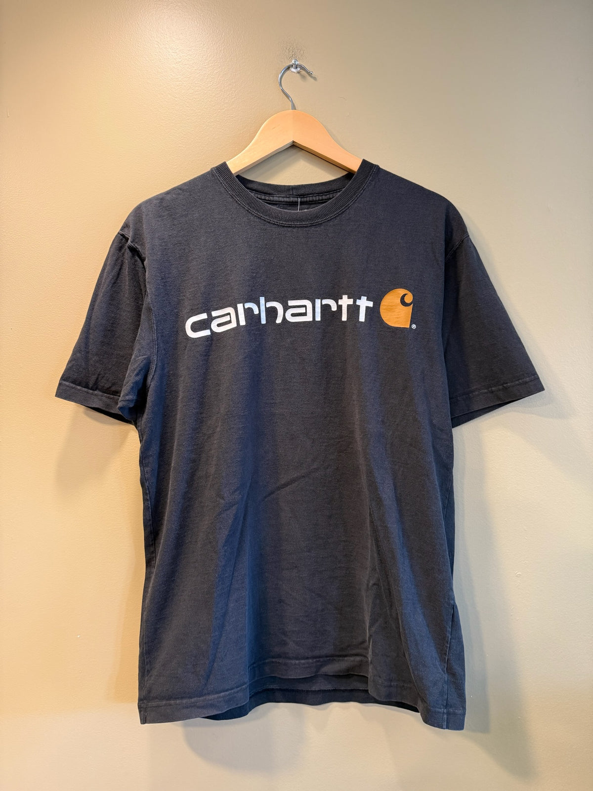 Vintage Carhartt Black Logo T-Shirt - S