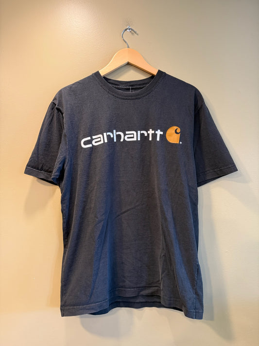 Vintage Carhartt Black Logo T-Shirt - S