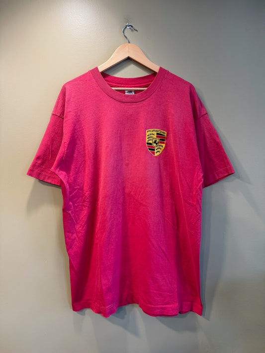 Vintage Porsche Badge Logo T-Shirt - XL