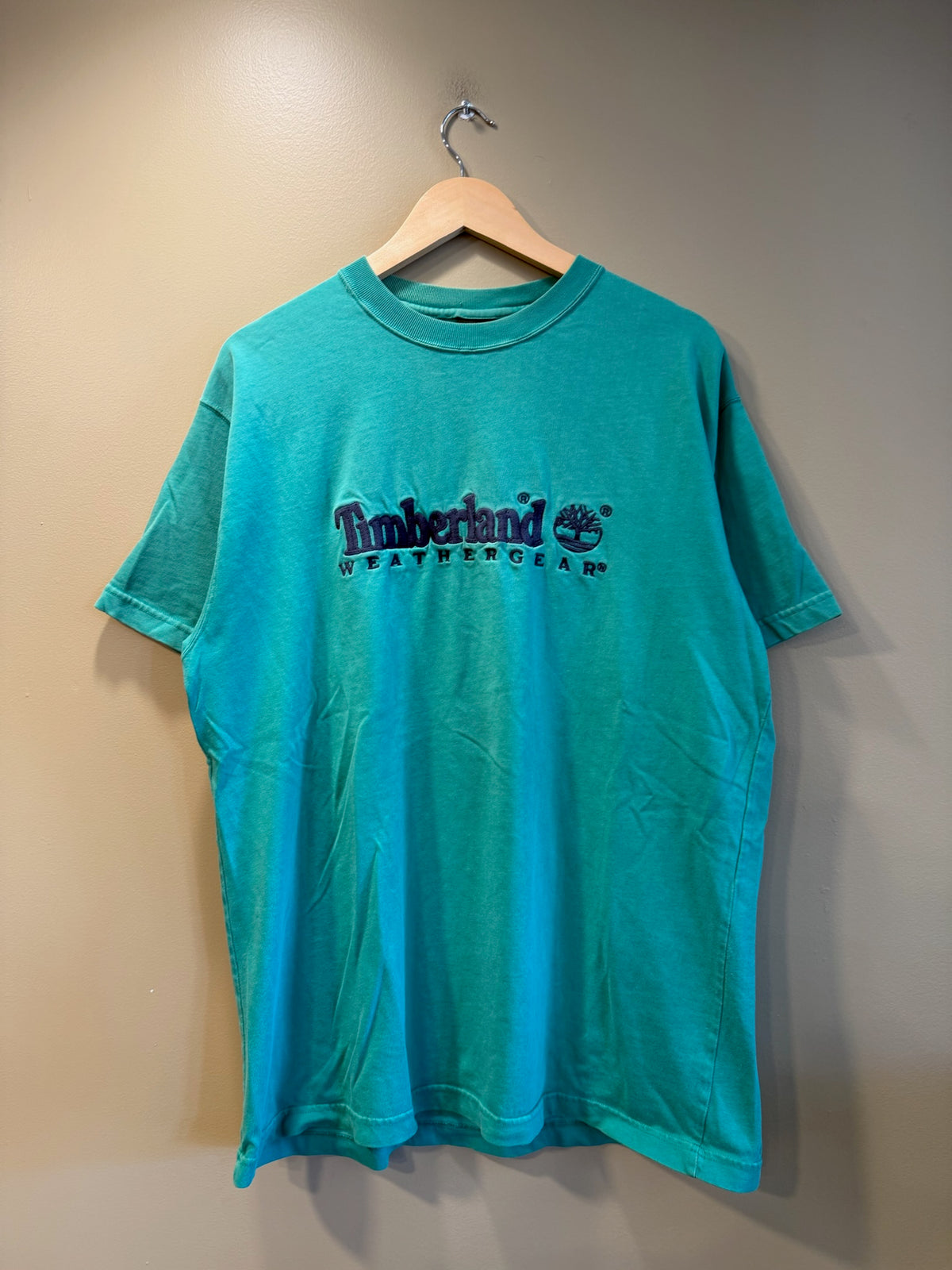 Vintage Timberland Outdoors Embroidered Green T-Shirt - L