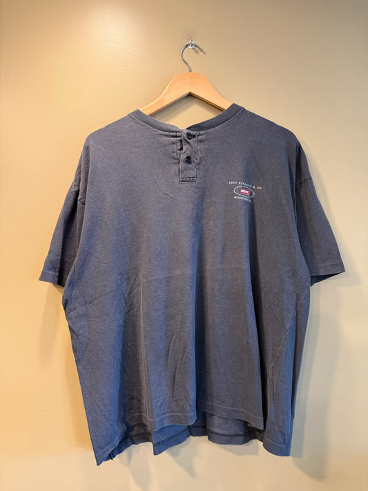 Vintage Levi Strauss & Co Henley T-Shirt - XL