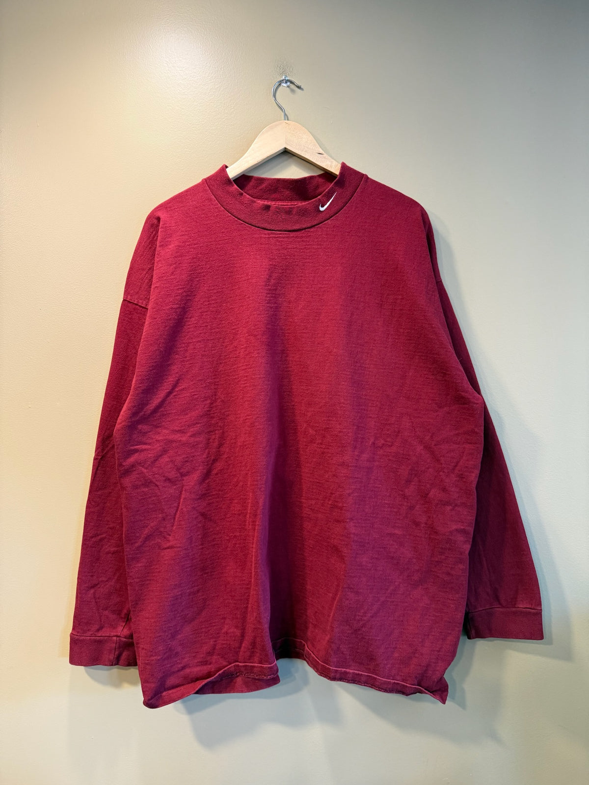 Vintage Nike Mock Neck Long Sleeve Shirt - XXL