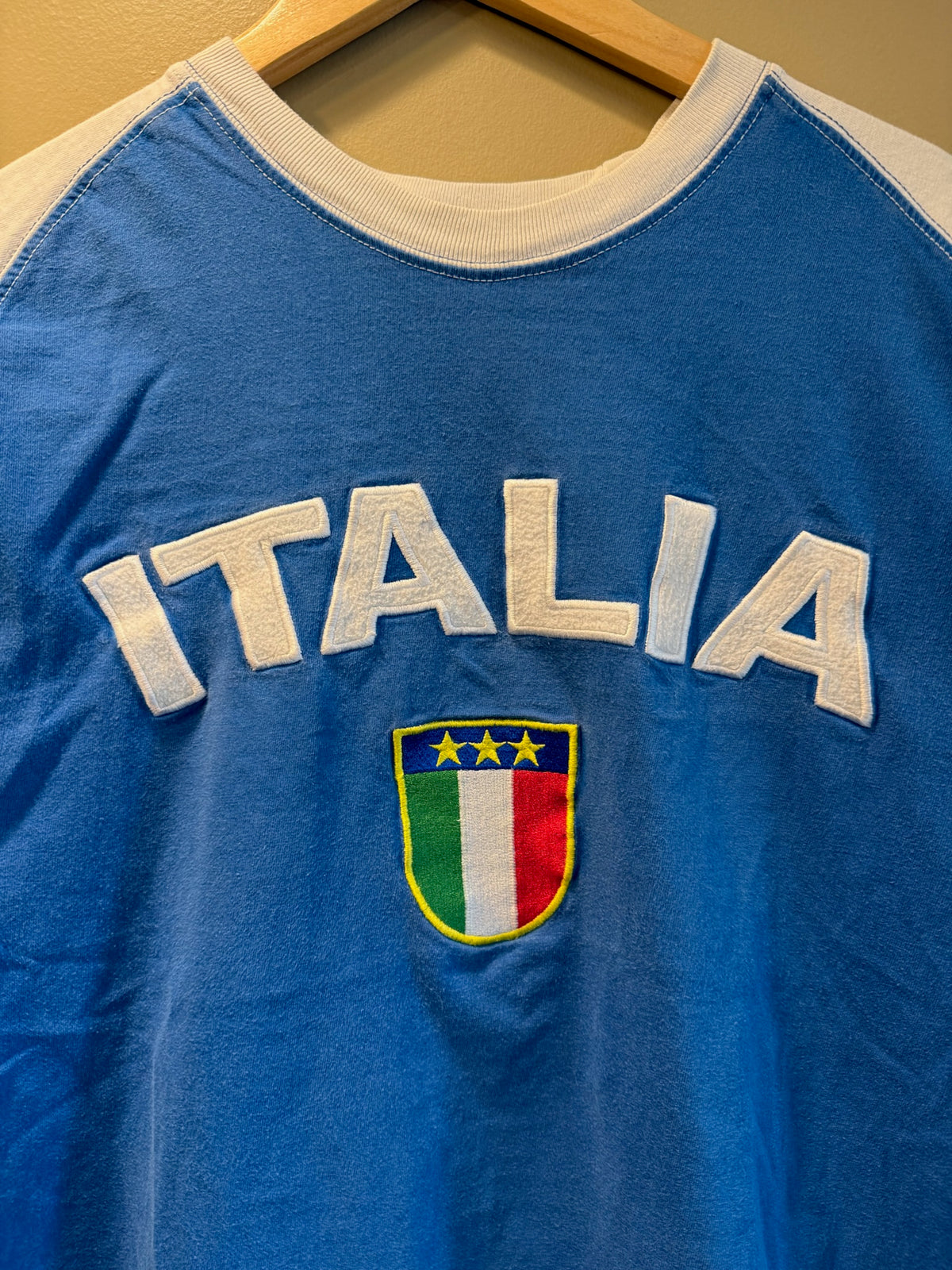 Vintage Italia Soccer Jersey T-Shirt - M
