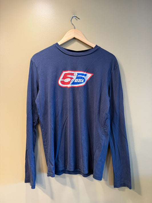 Vintage 55 DSL Diesel Navy Long Sleeve Shirt - XXL