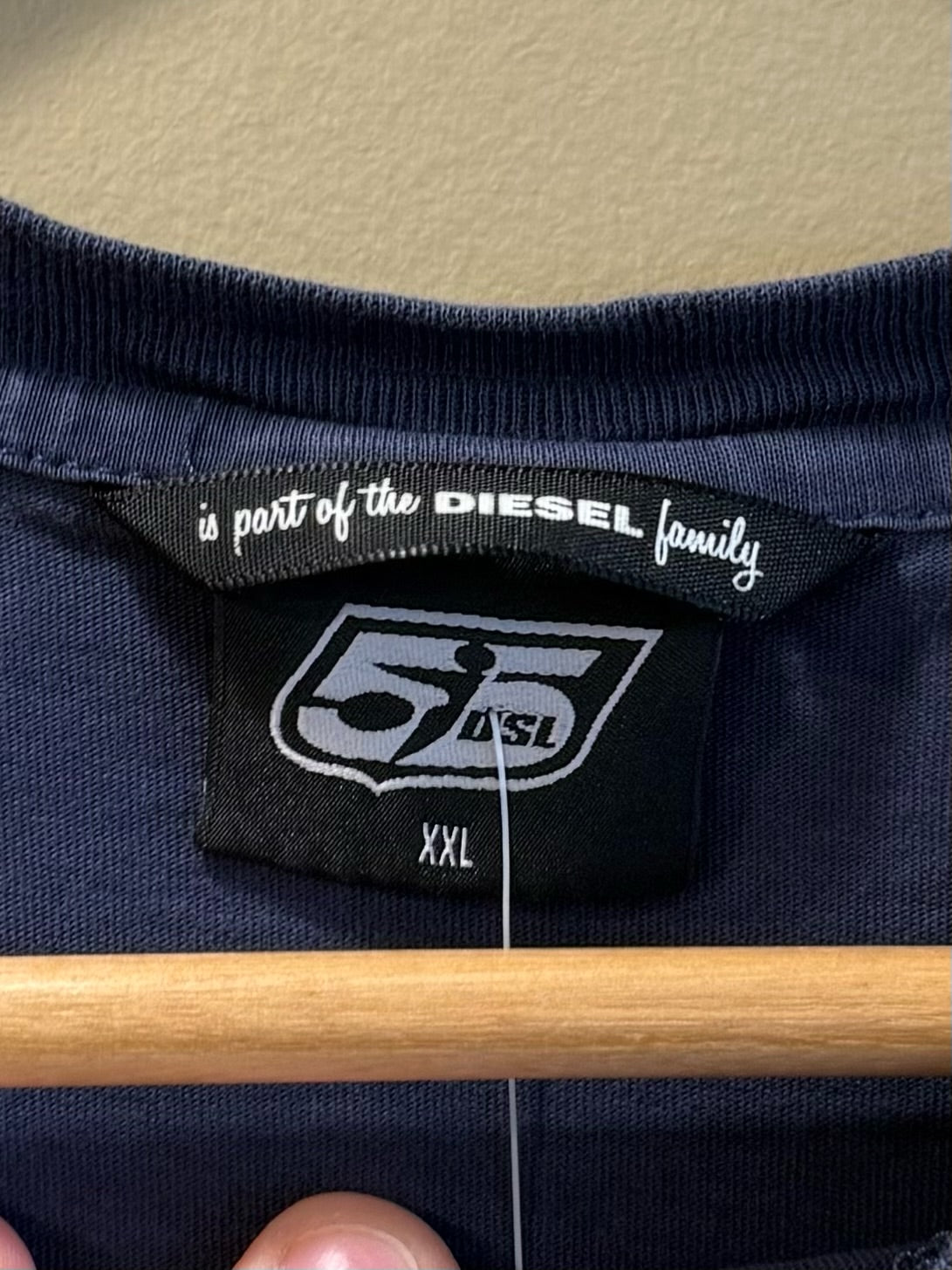 Vintage 55 DSL Diesel Navy Long Sleeve Shirt - XXL