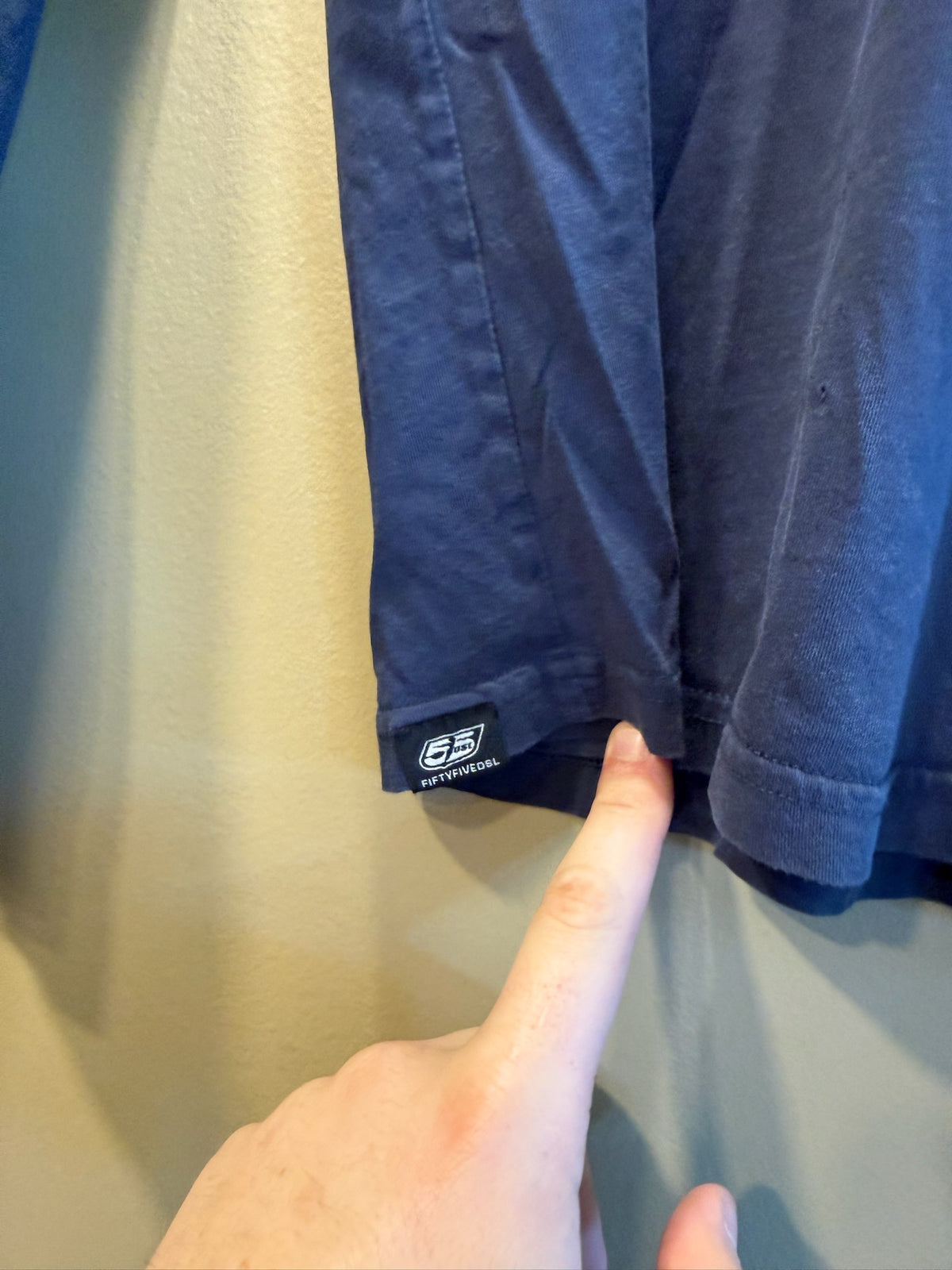Vintage 55 DSL Diesel Navy Long Sleeve Shirt - XXL