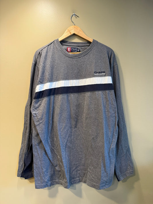 Vintage Chaps Ralph Lauren Gray Long Sleeve Shirt - XXL